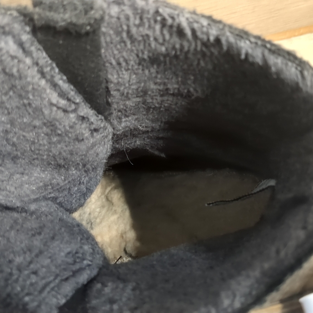 Bearpaw Krista Boots Gray Wool Lace Up Women's Size 9 - Picture 10 of 13